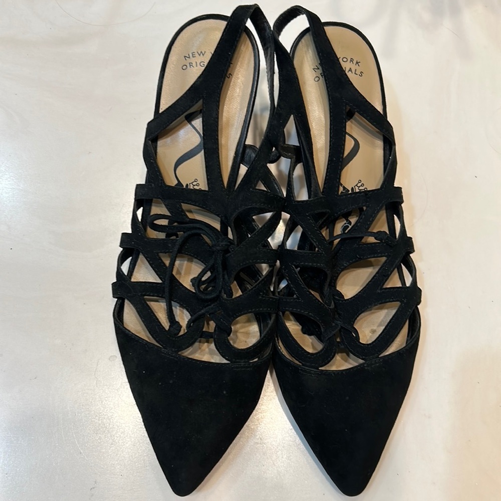 NINA Black Suede Pumps
